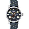 Montre Homme AVI-8 Dambuster Chadwick Meca-Quartz Bracelet Cuir Bleu Cobalt Cadran Bleu AV-4113-01