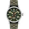 Montre Homme AVI-8 Dambuster Chadwick Meca-Quartz Bracelet Cuir Vert Forêt Cadran Vert AV-4113-02