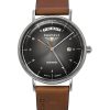 Montre homme Bauhaus Classic avec bracelet en cuir et cadran anthracite automatique 21622