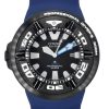 Montre de plongée Citizen Promaster avec bracelet en PU et cadran noir Eco-Drive BJ8055-04E 300M pour homme