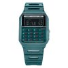 Montre unisexe Casio POP Vintage Calculator Digital Green Bio-Based Resin Strap Quartz CA-53WB-3B