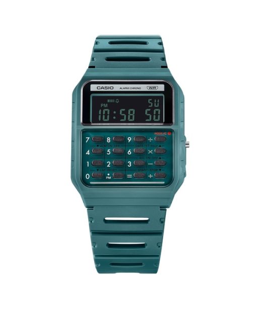 Montre unisexe Casio POP Vintage Calculator Digital Green Bio-Based Resin Strap Quartz CA-53WB-3B