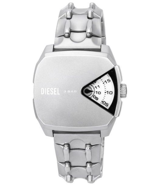 Montre pour homme Diesel DVA en acier inoxydable avec cadran argenté et quartz DZ2170