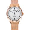 Montre Citizen L en acier inoxydable ton or rose avec cadran blanc Eco-Drive EM1153-88A pour femme