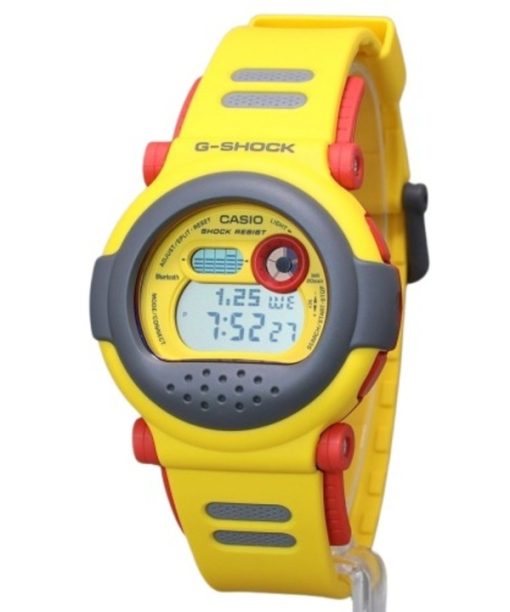 Montre Casio G-Shock Digital Smartphone Link Bracelet en résine jaune Quartz G-B001MVE-9 200M pour homme avec bracelet supplémen