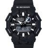 Montre analogique numérique Casio G-Shock pour homme avec bracelet en résine biosourcée, cadran noir, quartz, GA-010-1A, 200 m