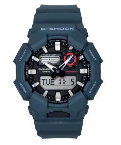 Montre analogique numérique Casio G-Shock pour homme avec bracelet en résine biosourcée et cadran noir à quartz GA-010-2A 200M