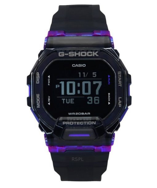 Montre Casio G-Shock G-Squad Digital Smartphone Link Bracelet en résine Quartz GBD-200SM-1A6 200M pour homme