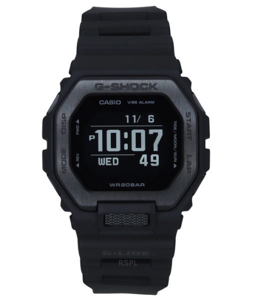 Montre Casio G-Shock G-Lide Digital Smartphone Link Bracelet en résine Quartz GBX-100NS-1 200M pour homme