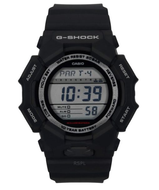 Montre Casio G-Shock Digital Bio-Based Green Resin Strap Cadran noir Quartz GD-010-3 200M pour homme