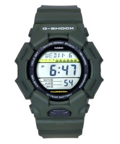 Montre Casio G-Shock Digital Bio-Based Green Resin Strap Cadran noir Quartz GD-010-3 200M pour homme