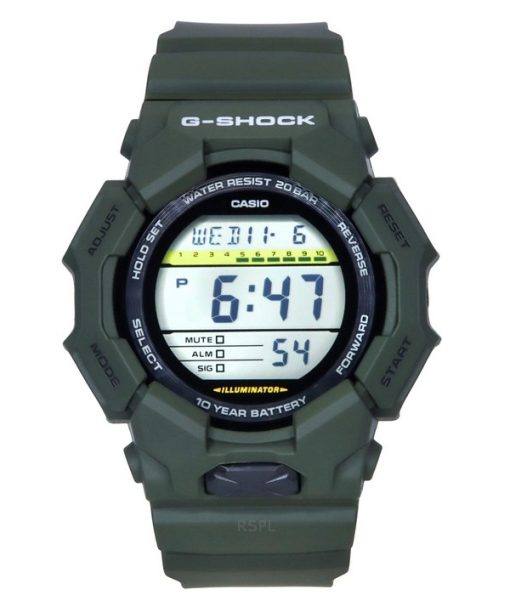 Montre Casio G-Shock Digital Bio-Based Orange Resin Strap Cadran Noir Quartz GD-010-4 200M Homme