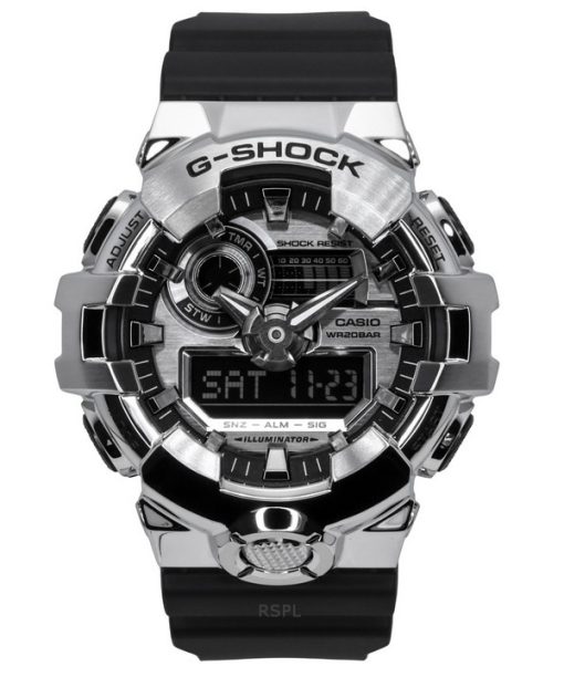 Montre Casio G-Shock G-Steel analogique numérique bracelet en résine cadran argenté à quartz GM-700-1A 200M pour homme