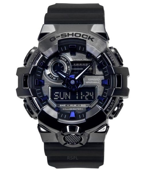 Montre Casio G-Shock G-Steel analogique numérique bracelet en résine cadran gris quartz GM-700P-6A 200M pour homme