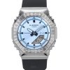 Montre analogique numérique Casio G-Shock pour femme avec bracelet en résine biosourcée, cadran bleu clair, quartz GM-S2110-2A 2