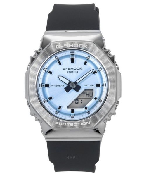 Montre analogique numérique Casio G-Shock pour femme avec bracelet en résine biosourcée, cadran bleu clair, quartz GM-S2110-2A 2