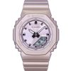 Montre analogique numérique Casio G-Shock pour femme avec bracelet en résine biosourcée et cadran beige à quartz GMA-P2100ST-7A 