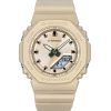 Montre analogique numérique Casio G-Shock pour femme avec bracelet en résine biosourcée et cadran en or rose GMA-P2100ST-9A 200M