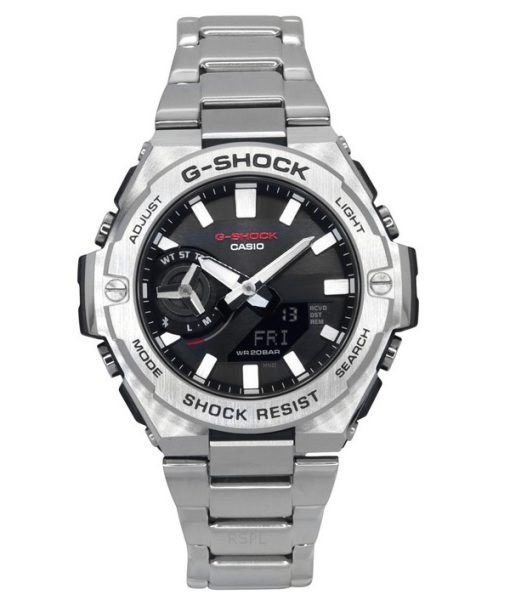 Montre Casio G-Shock G-Steel Analogique Numérique Smartphone Link Cadran Noir Solaire GST-B500D-1A 200M Homme