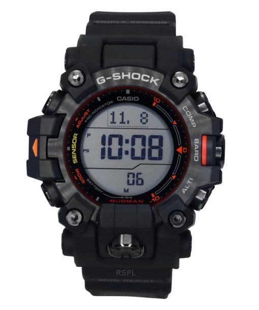 Montre numérique Casio G-Shock Master Of G-Land Mudman pour homme avec bracelet en résine biosourcée solaire GW-9500MEC-1 200 M