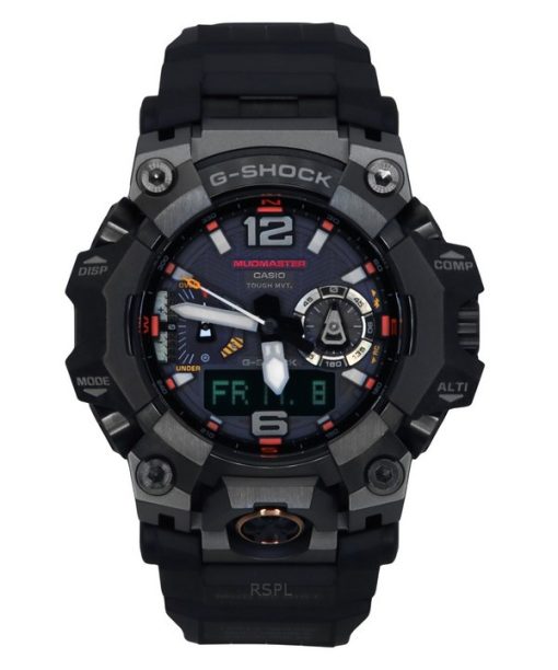 Montre Casio G-Shock Master Of G-Land Mudmaster Analogique Numérique Smartphone Link Cadran Noir Solaire GWG-B1000EC-1A 200M Hom