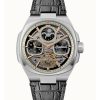 Montre Homme Ingersoll The Spirit Phase de Lune Bracelet en Cuir Cadran Squelette Noir Automatique I15801