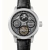 Montre automatique pour homme Ingersoll The Arc Moon Phase avec bracelet en cuir et cadran squelette noir I16001