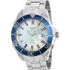 Montre Invicta Grand Pro Diver en acier inoxydable avec cadran argenté et montre de plongée automatique 21324 300M pour homme