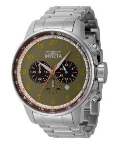 Montre Invicta S1 Rally Chronograph Acier inoxydable Cadran vert Quartz 44951 100M Homme