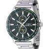 Montre Invicta Racing pour homme en acier inoxydable avec cadran vert et quartz 47549