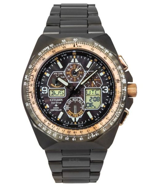 Montre Citizen Promaster Skyhawk AT Anniversary Edition limitée Cadran noir Eco-Drive JY8146-54E 200M pour homme