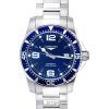 Montre Longines HydroConquest Sunray Blue avec cadran Super-LumiNova Automatic Diver',s L3.742.4.96.6 300M pour homme