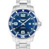 Montre Longines HydroConquest Sunray Blue avec cadran Super-LumiNova Automatic Diver',s L3.841.4.96.6 300M pour homme