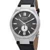 Montre homme Citizen Tsuyosa SmToute Second avec bracelet en cuir et cadran gris automatique NK5010-01H