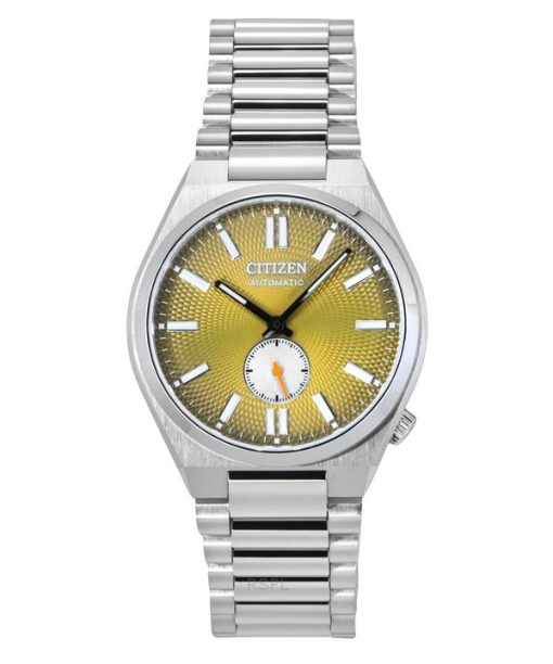 Montre homme Citizen Tsuyosa SmToute Second en acier inoxydable avec cadran vert texturé automatique NK5010-51X