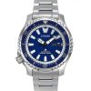 Montre de plongée automatique Citizen Promaster Marine Limited Edition avec cadran bleu NY0161-63L 200 m pour homme avec bracele