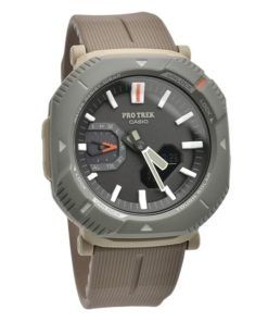 Montre unisexe Casio Pro Trek analogique numérique pour smartphone avec cadran gris Tough Solar PRJ-B001-5 100 M