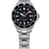 Montre femme Ratio FreeDiver Sapphire en acier inoxydable avec cadran noir et quartz RTFL800 200M