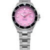 Montre femme Ratio FreeDiver Sapphire en acier inoxydable avec cadran rose bonbon automatique RTFL839 200M