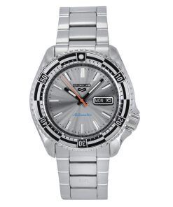 Montre pour homme Seiko 5 Sports SKX Style édition spéciale en acier inoxydable avec cadran argenté automatique SRPK09K1 100M