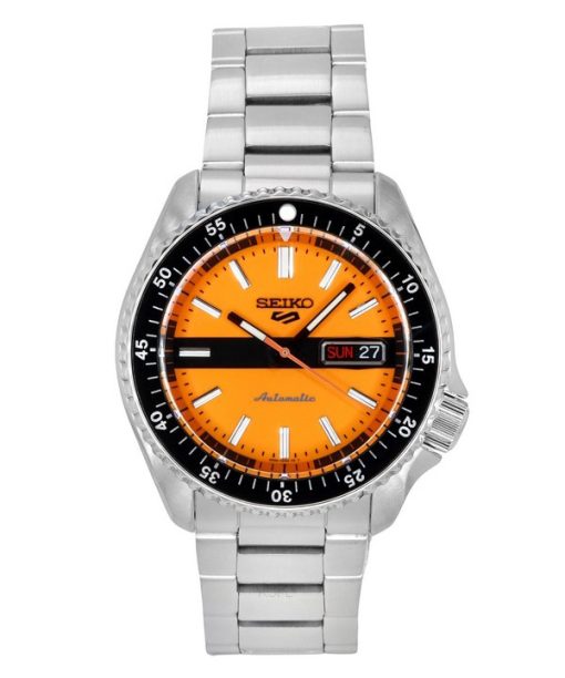 Montre pour homme Seiko 5 Sports SKX Style, la nouvelle édition spéciale Double Hurricane, cadran orange, automatique SRPK11K1 1