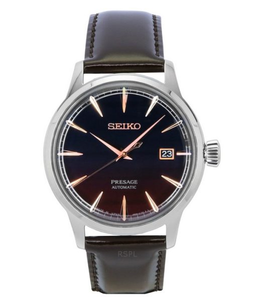 Montre automatique pour homme Seiko Presage Cocktail Time Purple Sunset Star Bar édition limitée cadran multicolore SRPK75J1