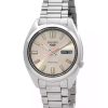 Montre homme Seiko 5 Sports SNXS Series en acier inoxydable avec cadran beige SRPK91K1 100M