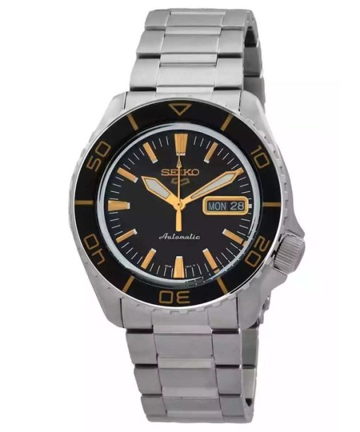 Montre homme Seiko 5 Sports SKX Series en acier inoxydable avec cadran noir Sunray SRPK99K1 automatique 100M