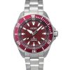 Montre de plongée automatique Seiko Prospex Sea Samurai Shog-urai en acier inoxydable avec cadran rouge SRPL11K1 200M pour homme