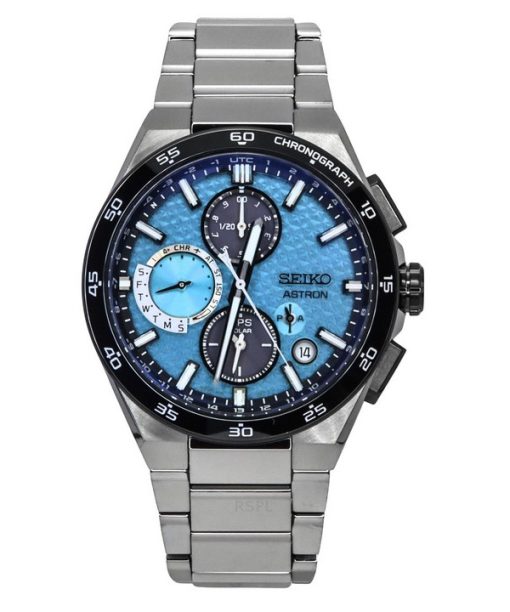 Montre homme Seiko Astron Starfull Sky GPS Chronograph édition limitée cadran bleu solaire SSH157J1 100M