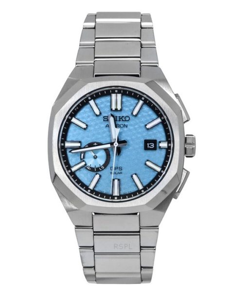 Montre homme Seiko Astron Starfull Sky GPS édition limitée en acier inoxydable cadran bleu solaire SSJ027J1 100M