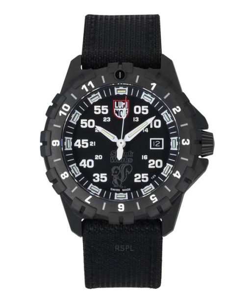 Montre Homme Luminox F117 Nighthawk Skunk Works Heritage Pilot Bracelet Kevlar Cadran Noir Quartz XA.6442.H.SET 200M