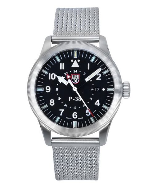 Montre Homme Luminox Air Pilot Lightning GMT Acier Inoxydable Cadran Noir Quartz XA.9522 100M