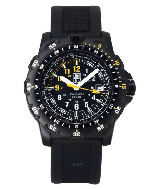 Montre Homme Luminox RECON Point Man Heritage Bracelet Caoutchouc Et Nylon Cadran Noir Quartz XL.8825.H.SET 100M